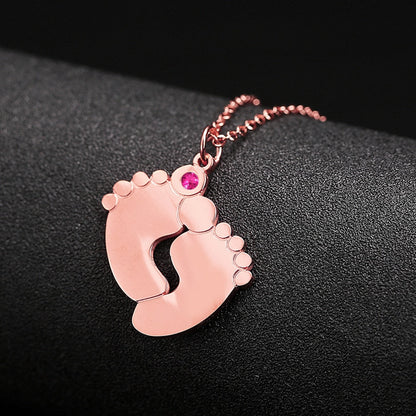 Custom Baby Feet halsband