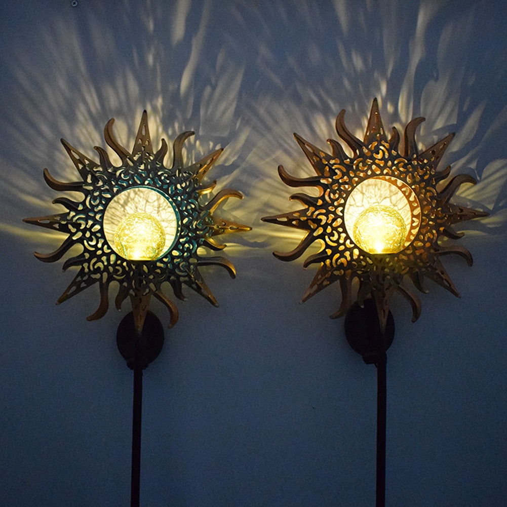Retro utomhus trädgårdslampa