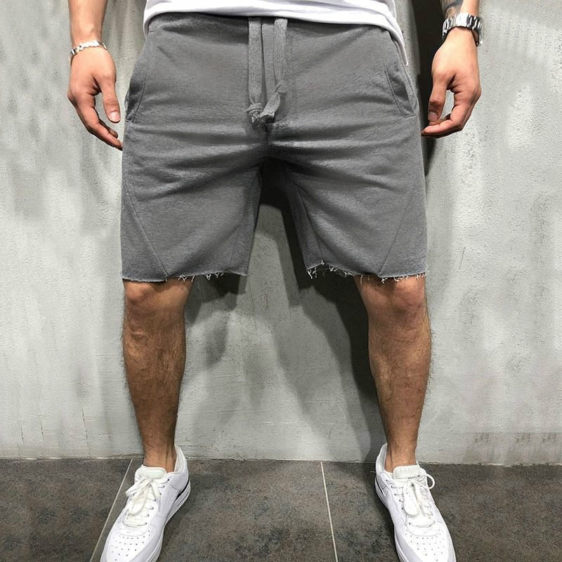 Löst släta enfärgade shorts