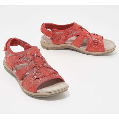 Sandaler med rund öppen tå