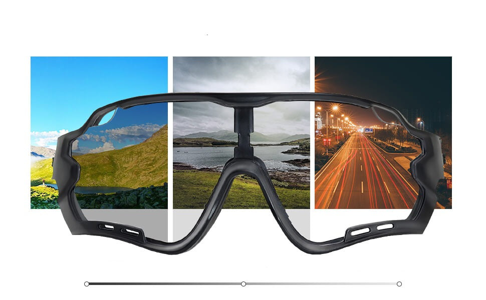 Fotokromiska Sportsolglasögon med UV-skydd