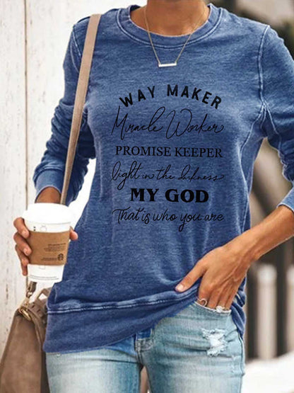 Kvinnor Casual Pullover Shirt