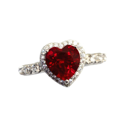 Hjärta Cubic Zirconia Ring