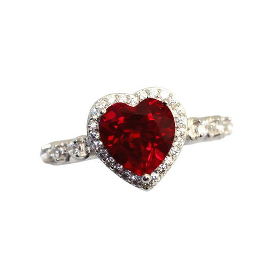 Hjärta Cubic Zirconia Ring