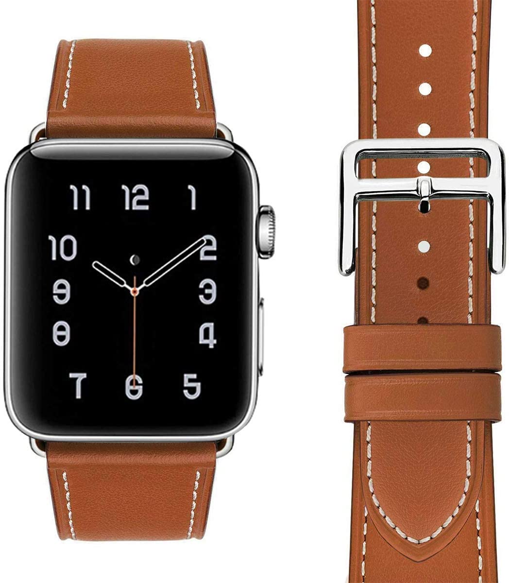 Apple watch syntetiskt läderrem