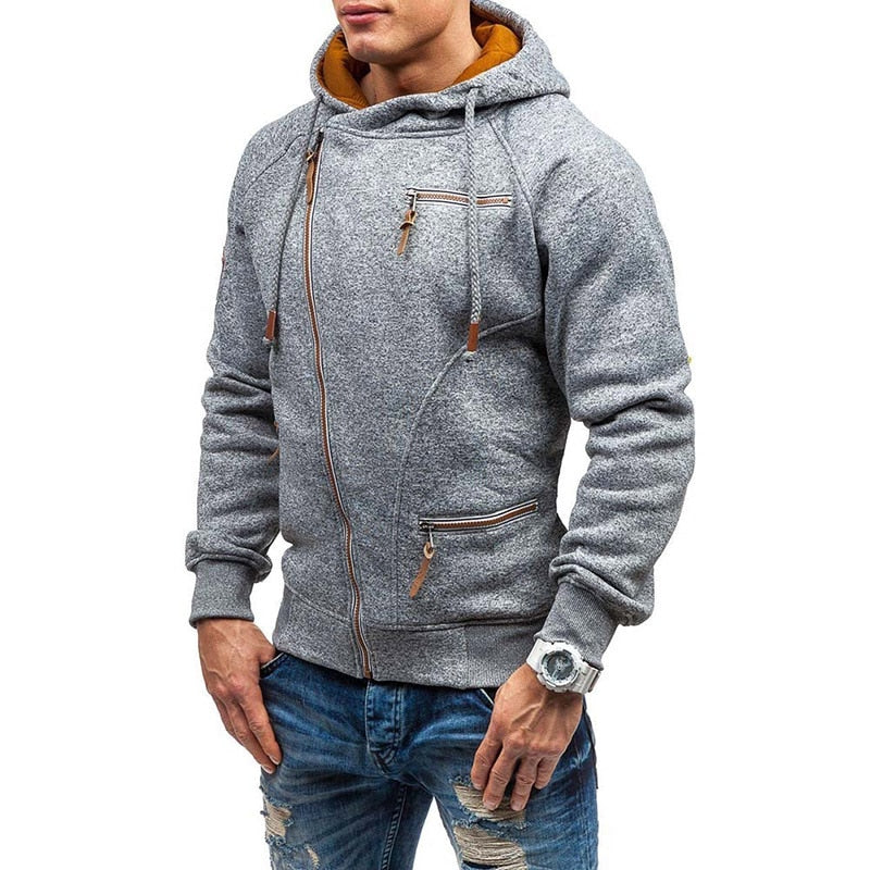 Casual Solid långärmade varma huvtröjor