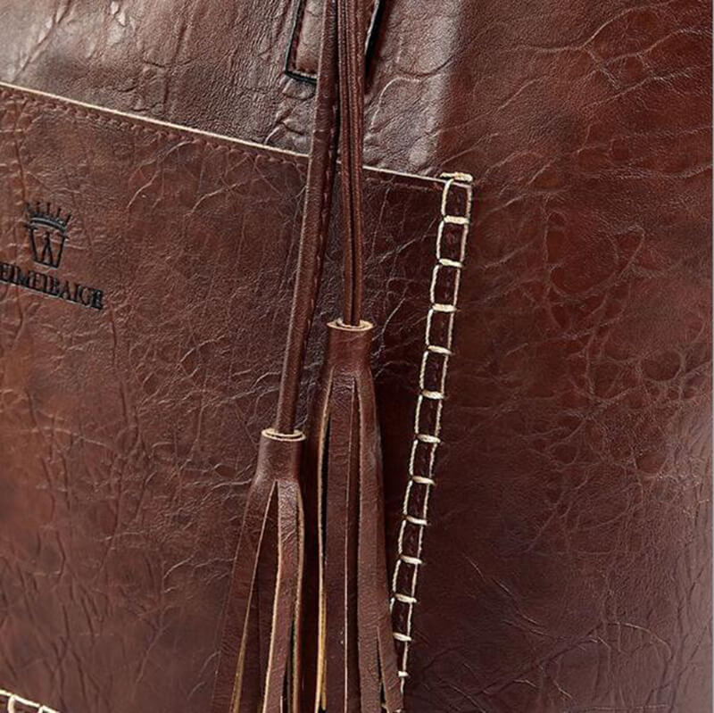 Skulderväska i läderstil för kvinnor