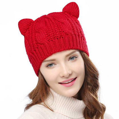 Katt öron mössa