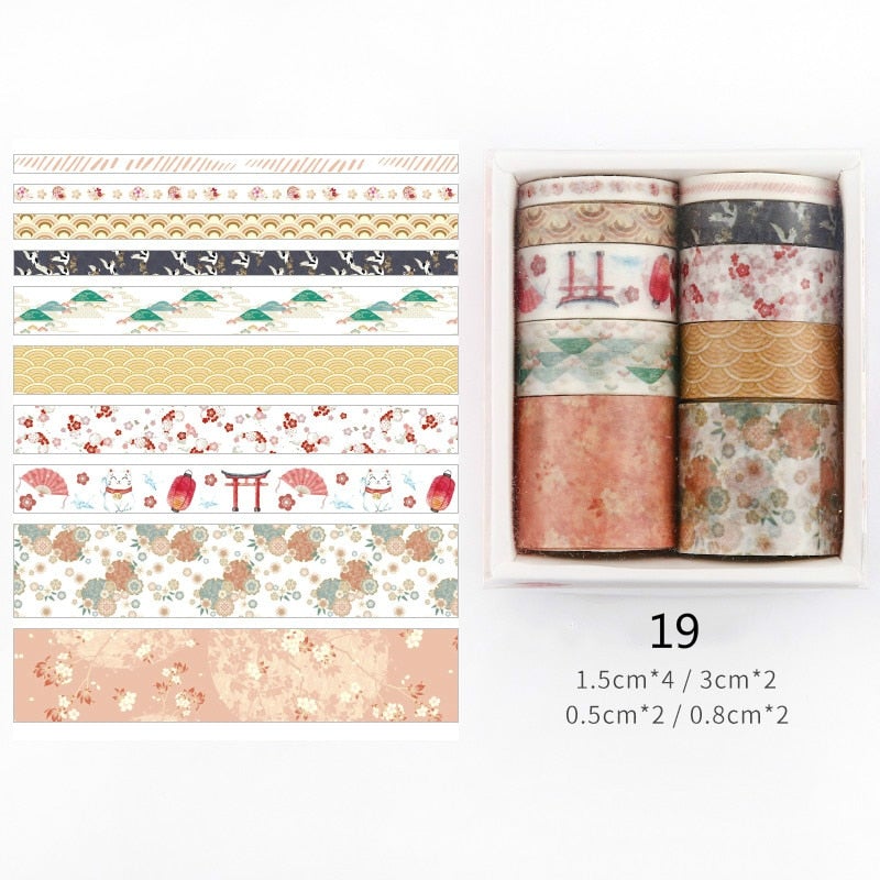 Dekorativa Washi Tape-satser