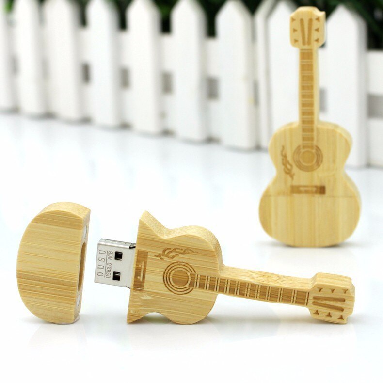 USB-minne för gitarr i trä