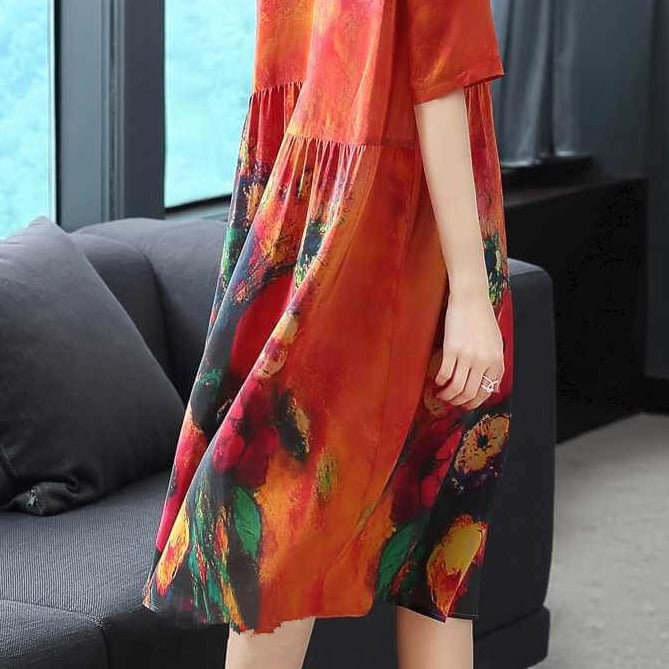 Klänning i äkta mjukt