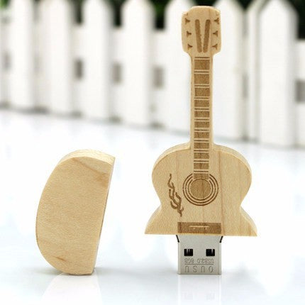 USB-minne för gitarr i trä