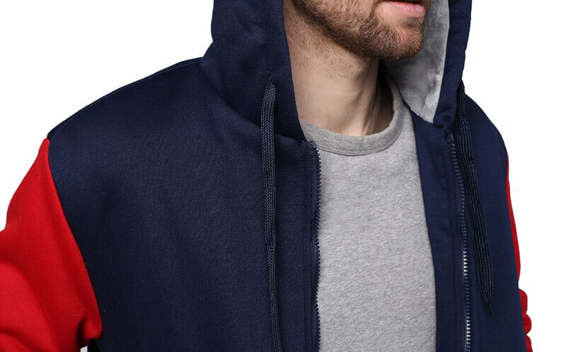 Män vinter fleece jacka
