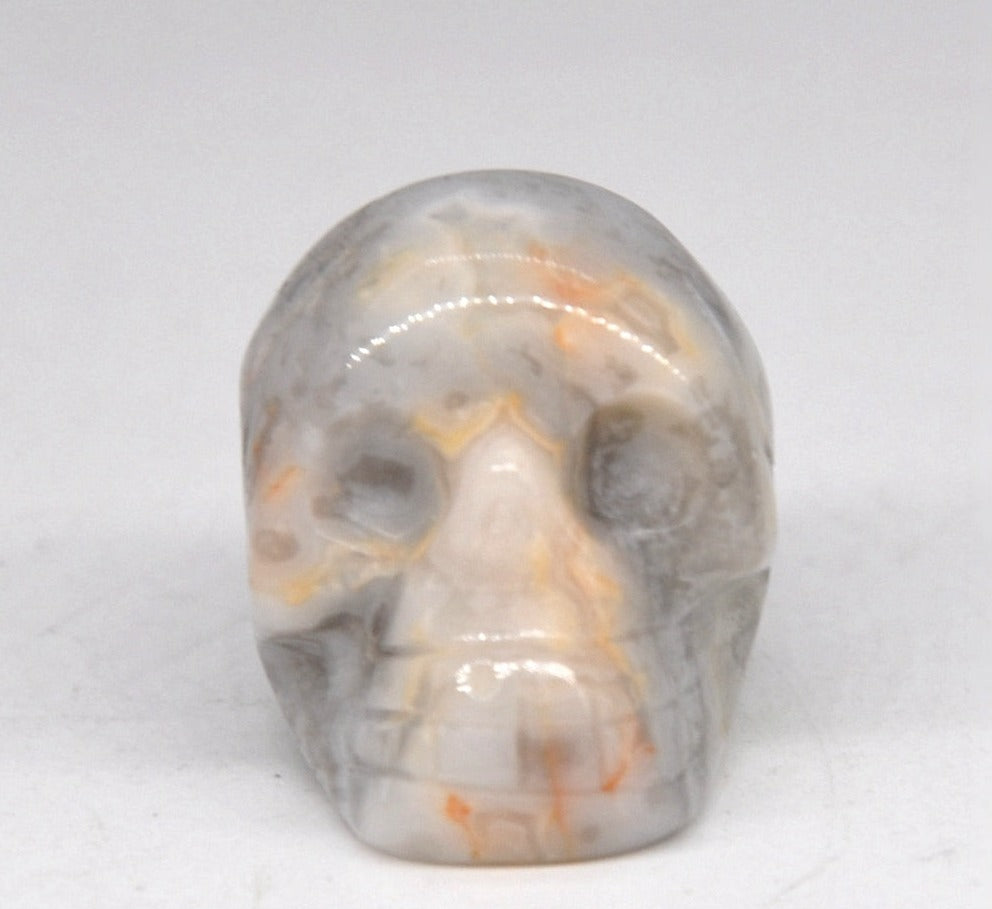 Naturlig dödskalle kristall sten