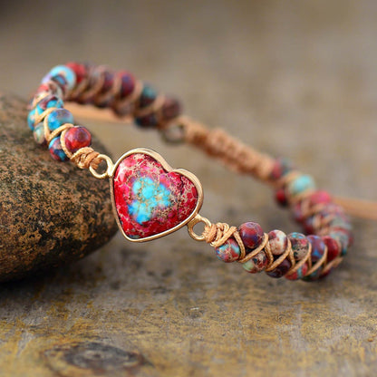 Passion Heart Flätad Armband