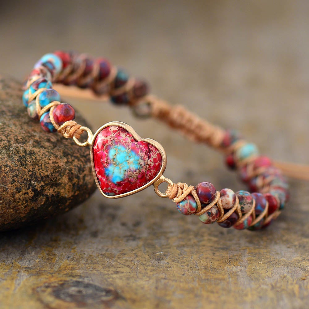 Passion Heart Flätad Armband