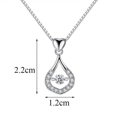 Vattendroppe Crystal hängande halsband