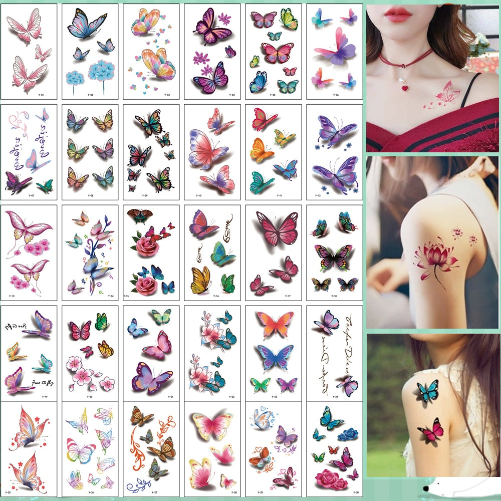3D Tatuering Klistermärken