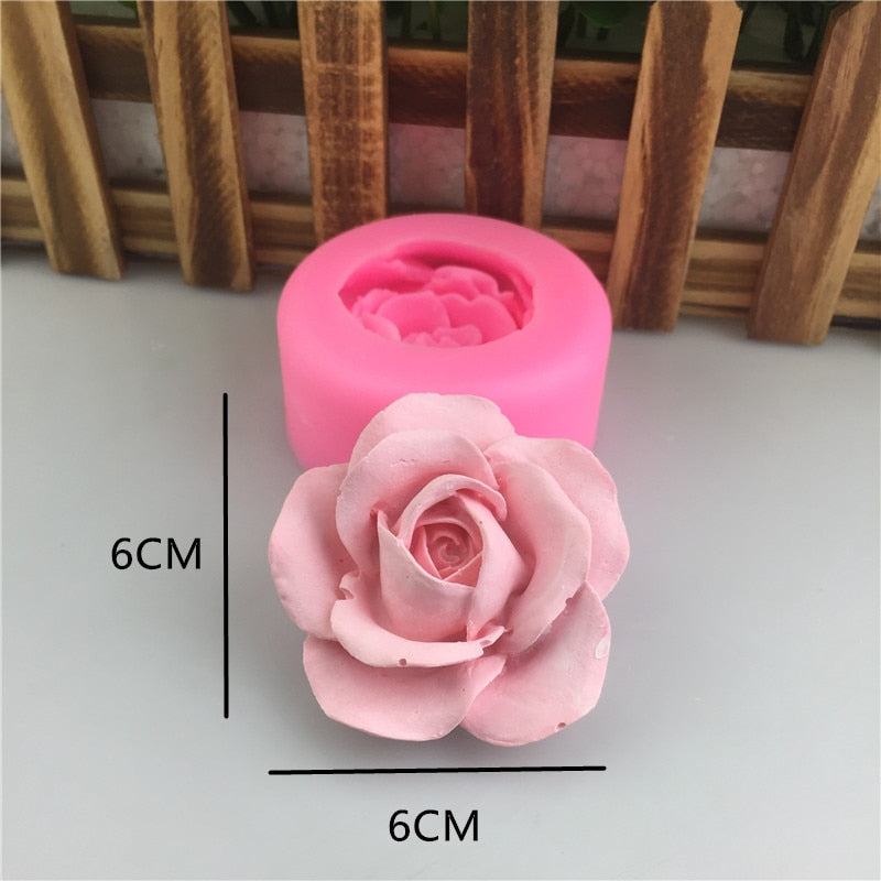 Rose silikon mögel