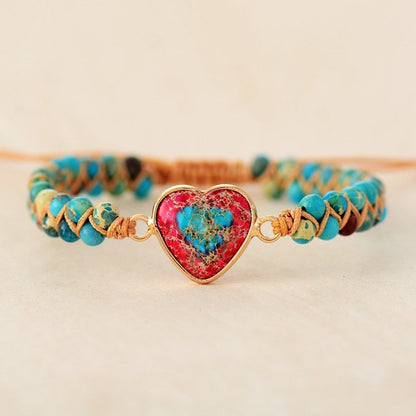 Passion Heart Flätad Armband