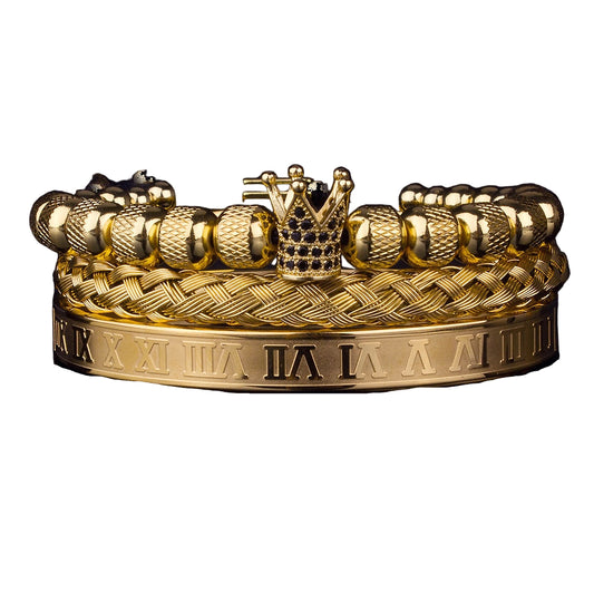 Lyx Krona Armband Set
