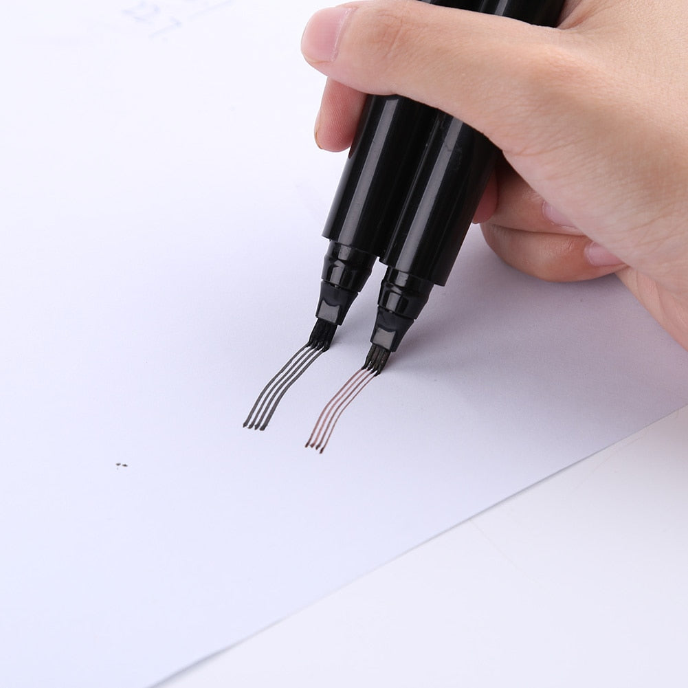 Skäggfyllningspenna och borste