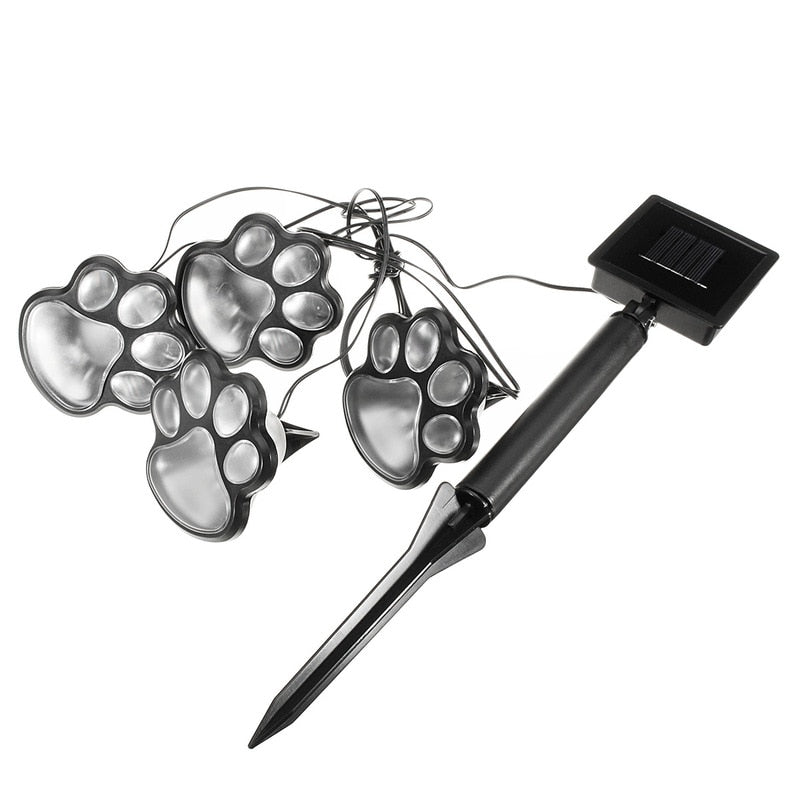 Solcellsdrivna lampor med tassavtryck