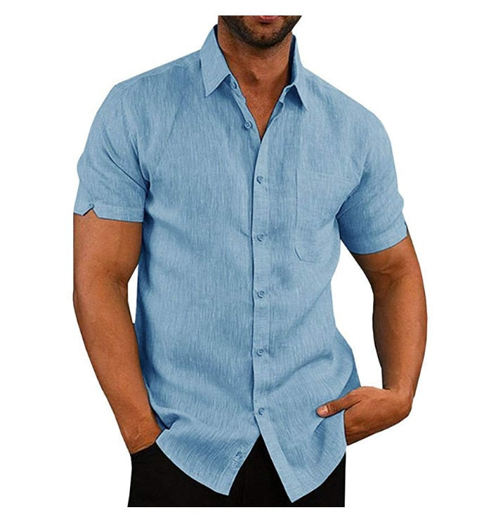 Polo shirt med knapp för män