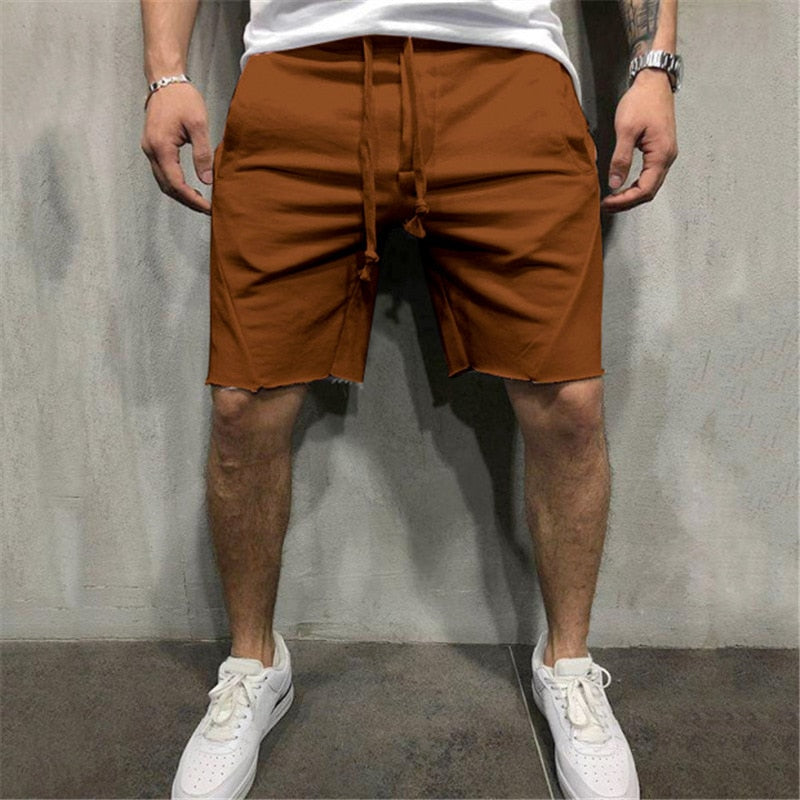 Löst släta enfärgade shorts