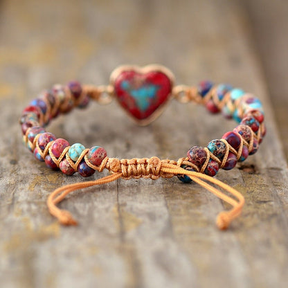 Passion Heart Flätad Armband