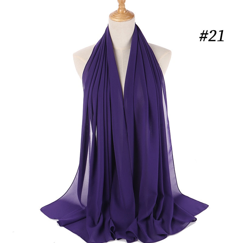 Chiffon Hijab pannband