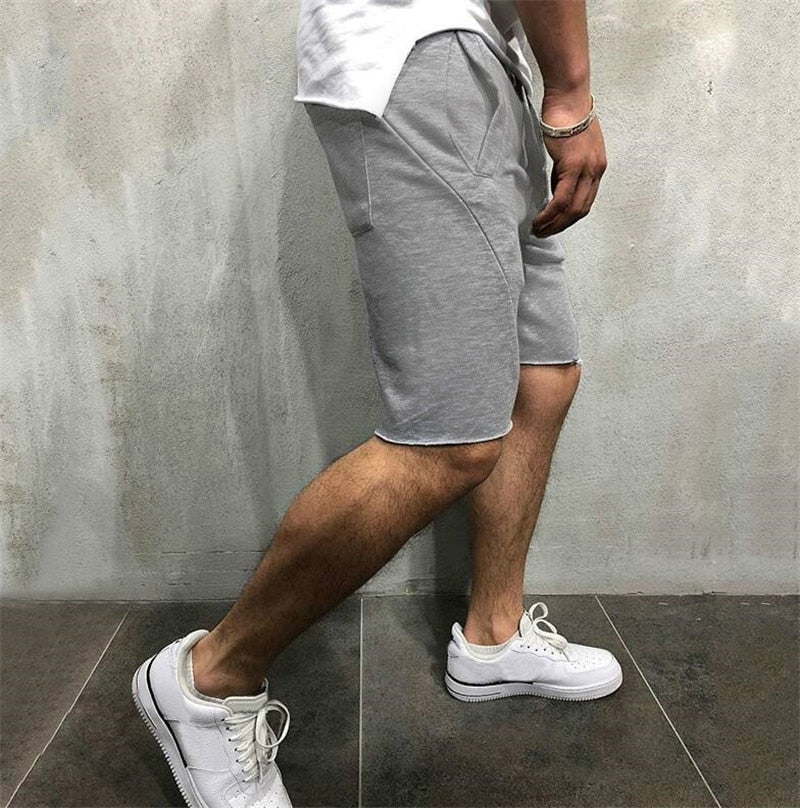 Löst släta enfärgade shorts