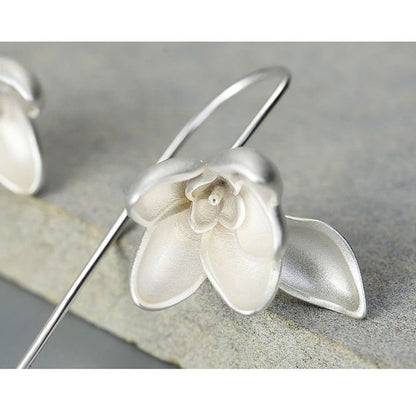 Magnolia blomma dinglar örhänge