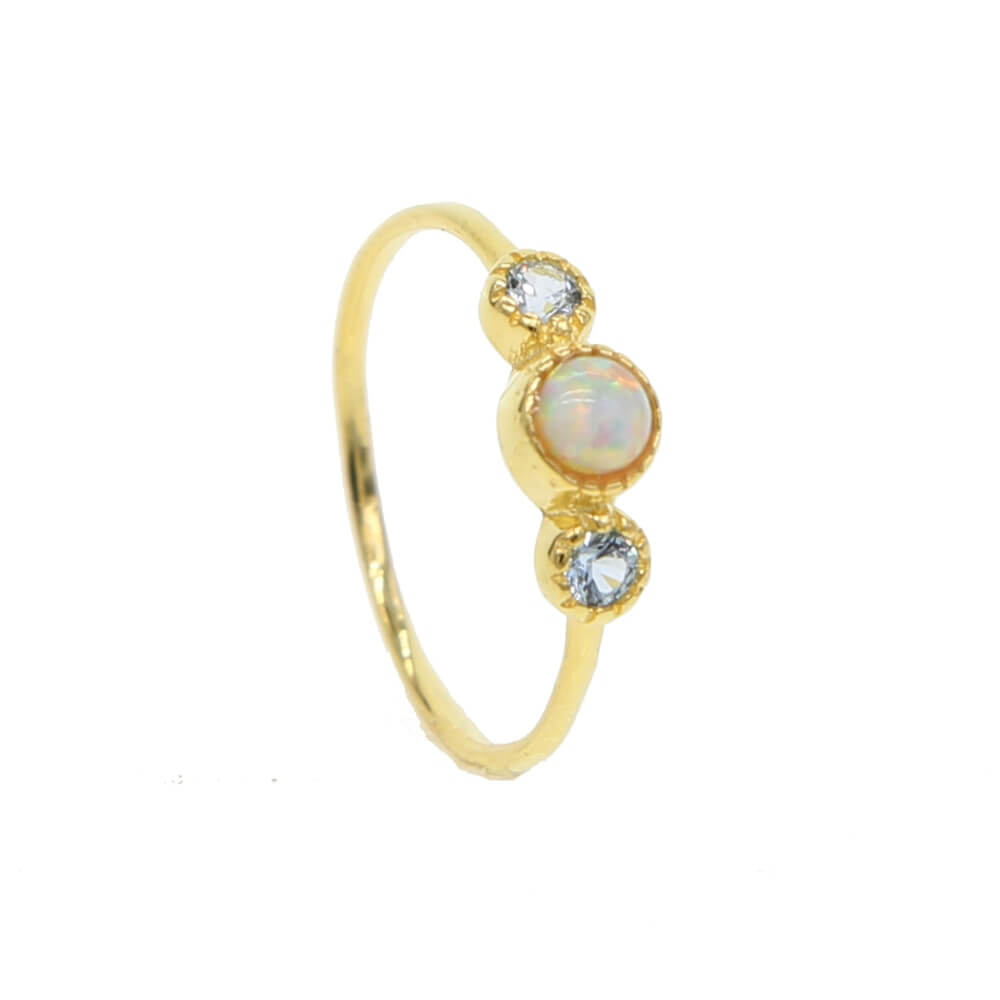 Månsten pärla ring