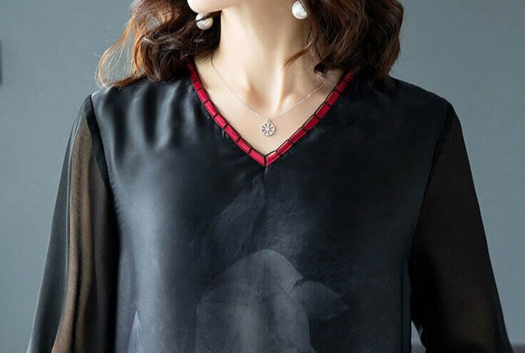 Klänning i äkta mjukt