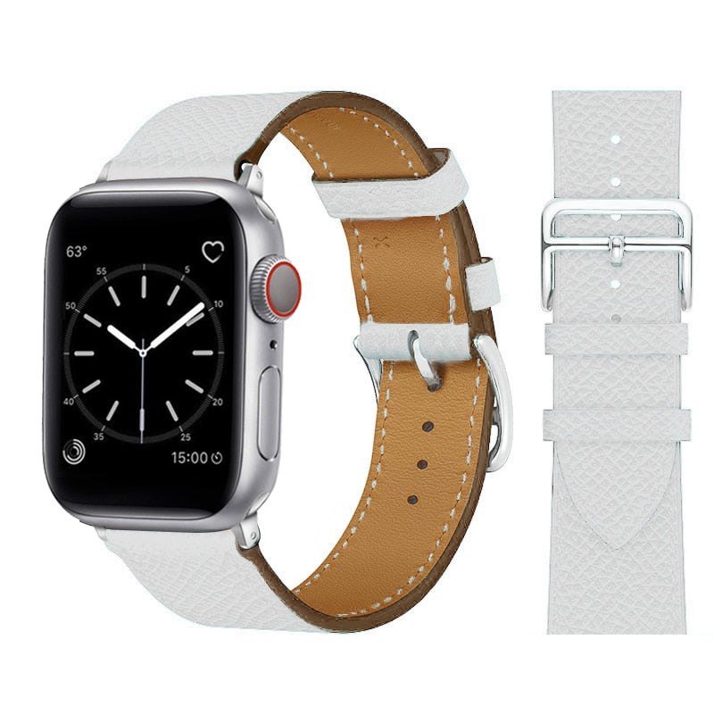 Apple watch syntetiskt läderrem