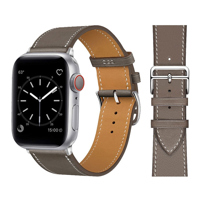 Apple watch syntetiskt läderrem