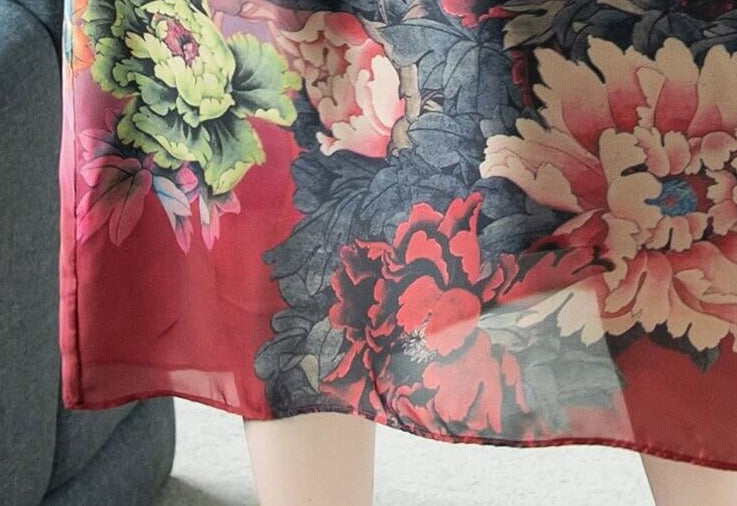 Klänning i äkta mjukt