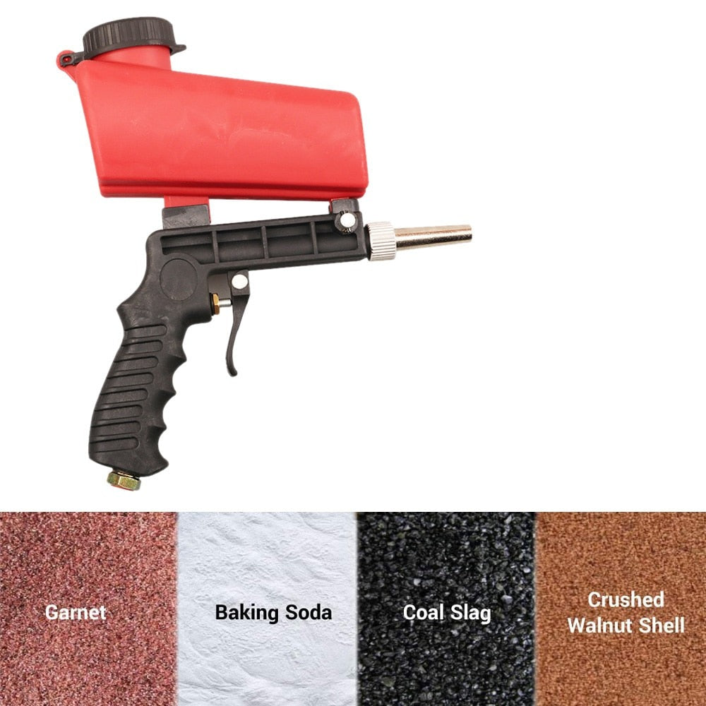 Bärbar sandblåsare