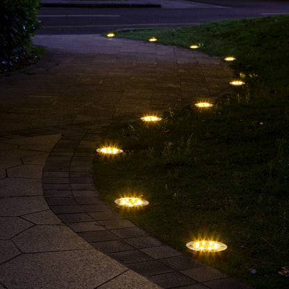 LED solcellsdrivna diskljus
