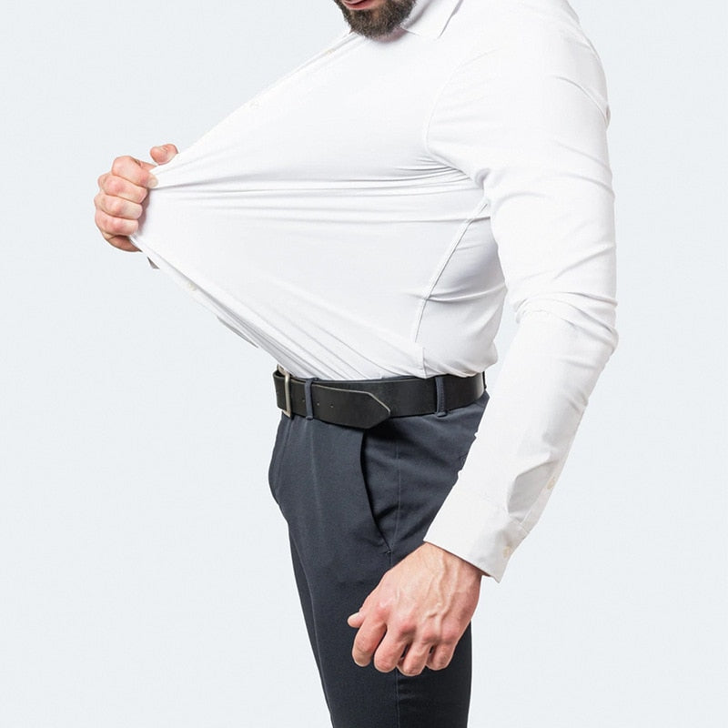 Modern Stretch Långärmad Skjorta