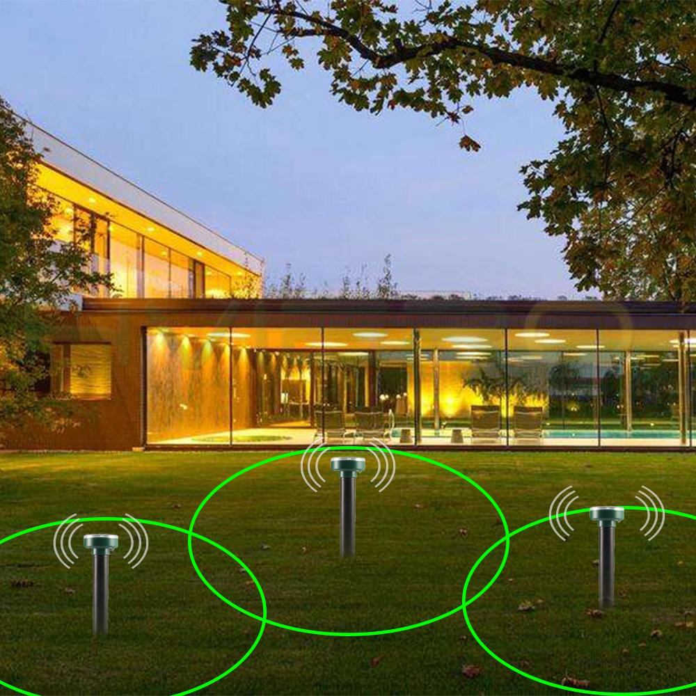 Solcellsdriven mullvadsavvisare