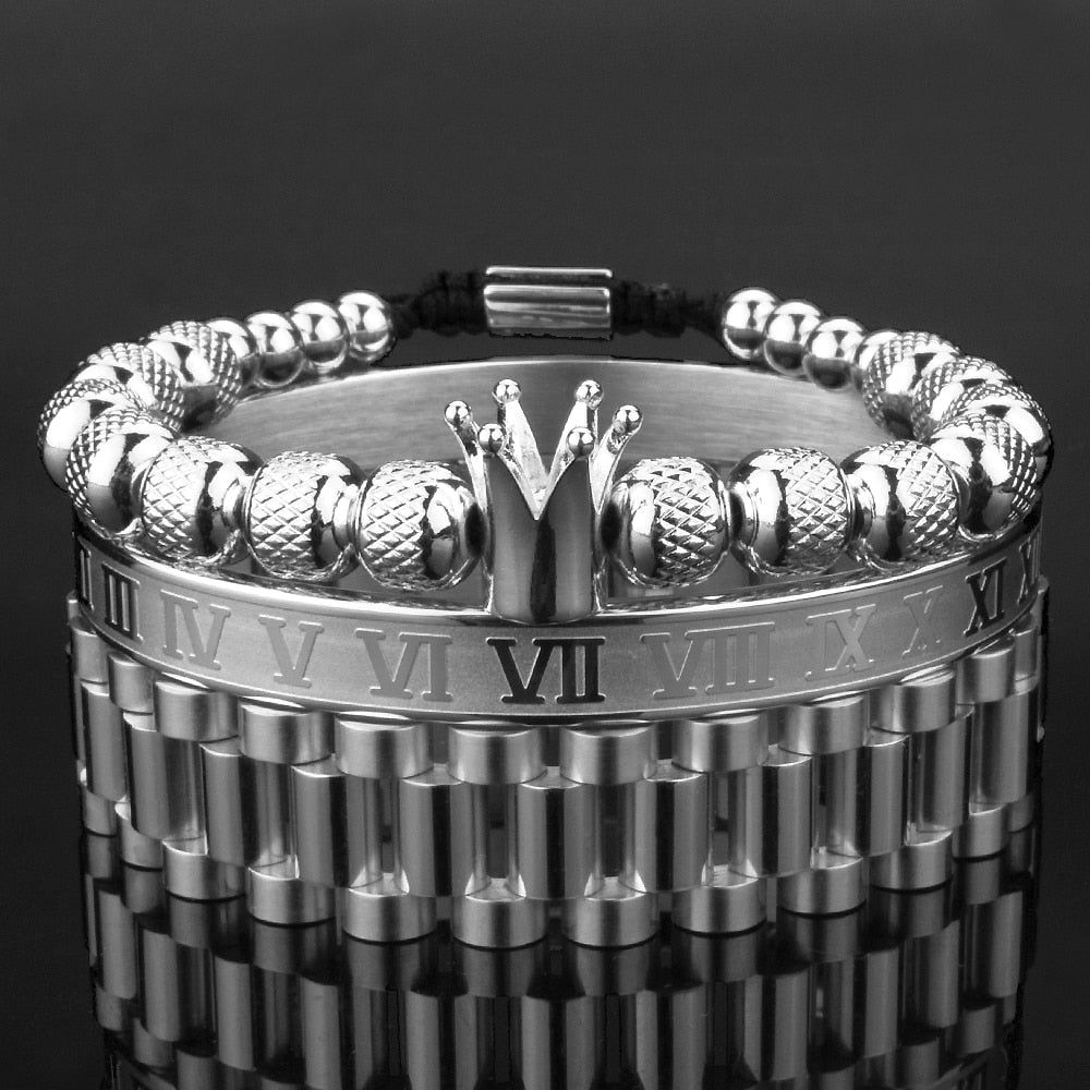 Lyx Krona Armband Set