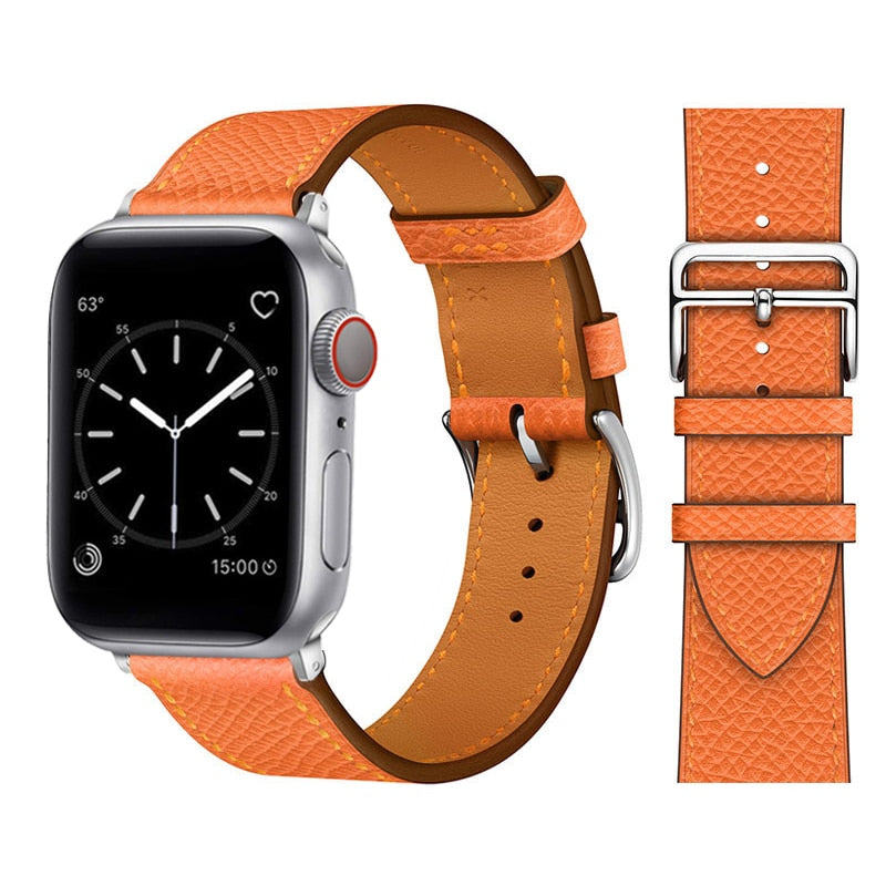 Apple watch syntetiskt läderrem