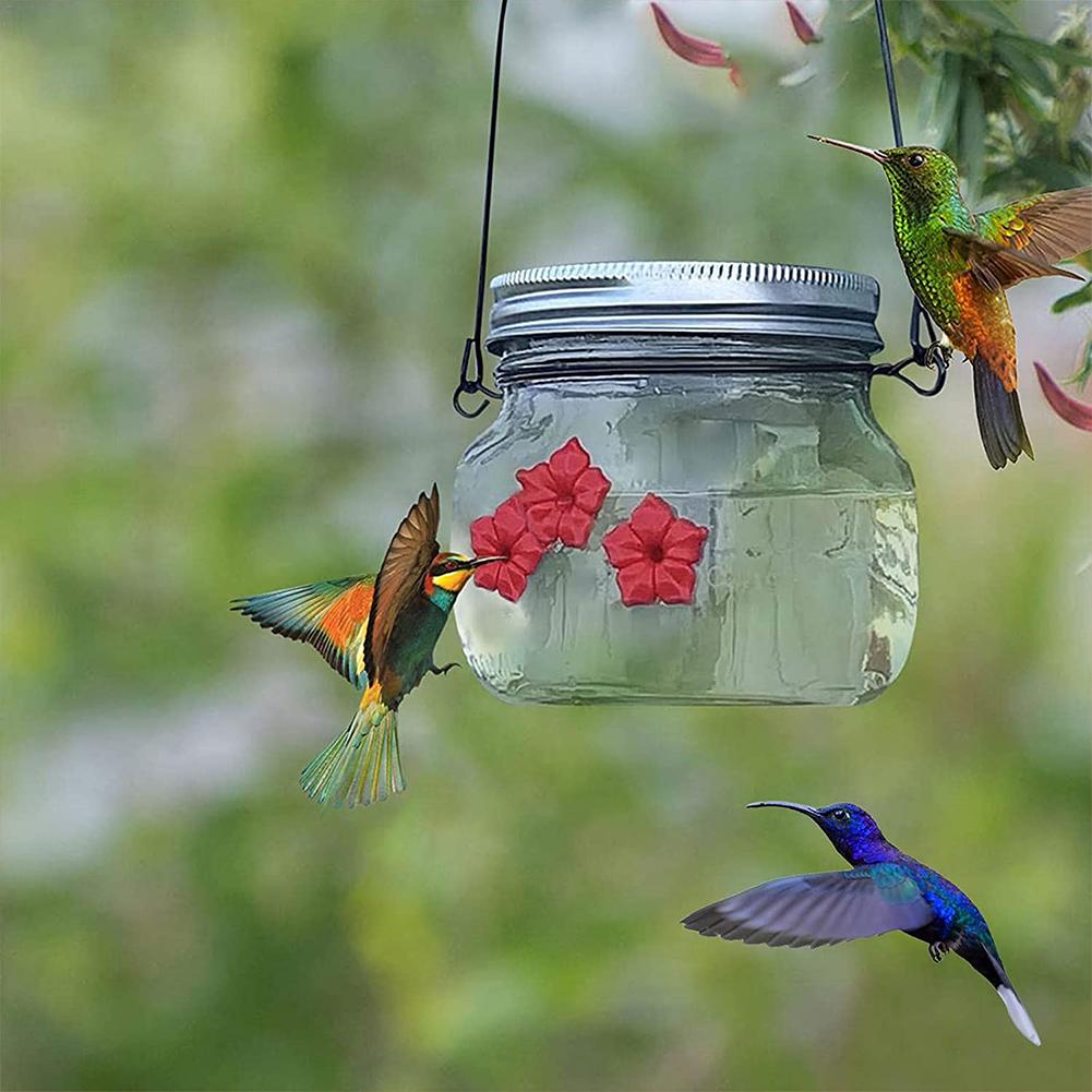 Kolibri Feeder Jar med portar blomma