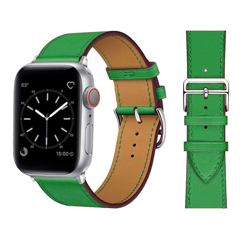 Apple watch syntetiskt läderrem