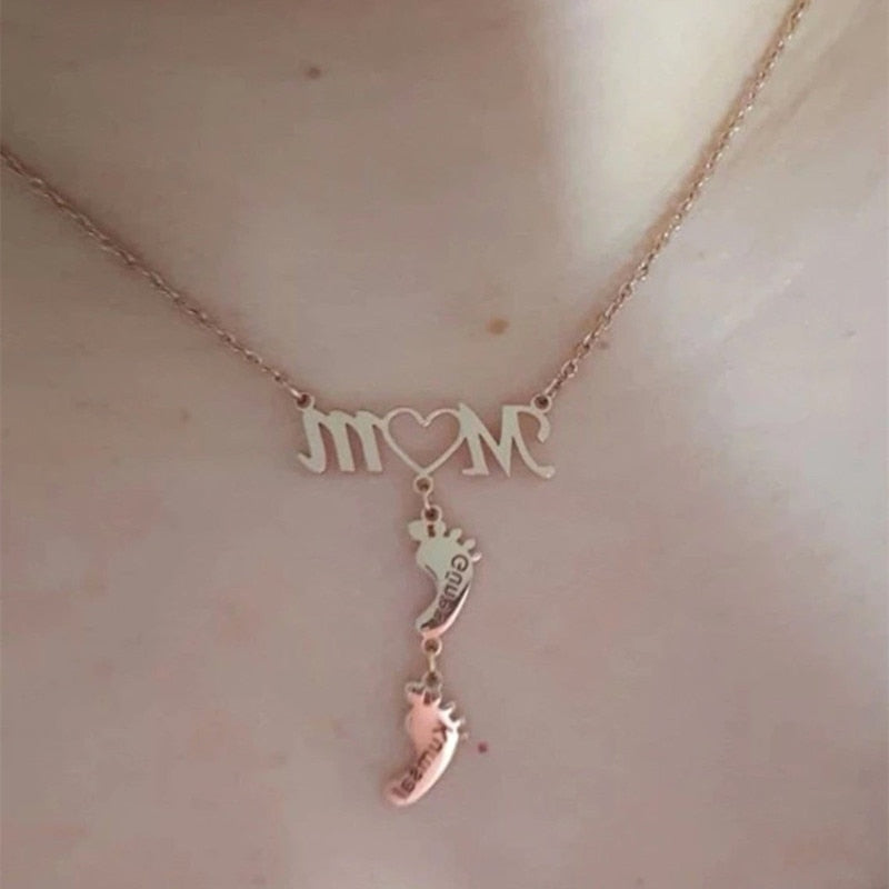 Baby Fötter Mamma Halsband