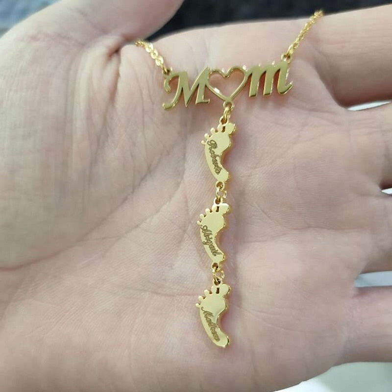 Baby Fötter Mamma Halsband