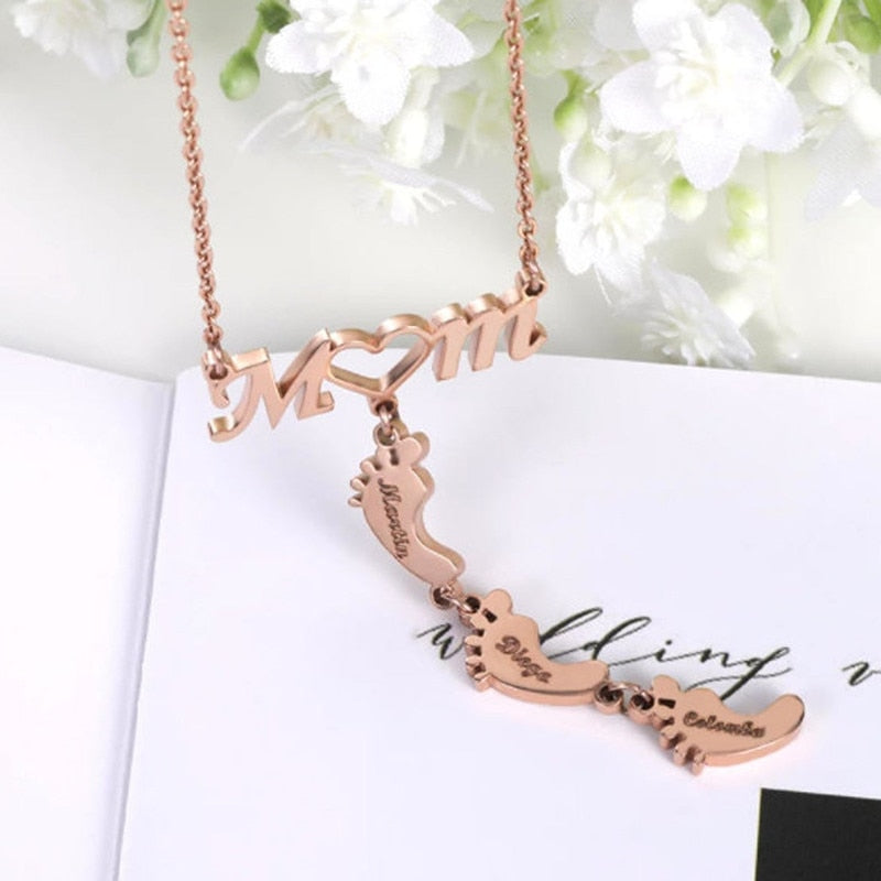 Baby Fötter Mamma Halsband