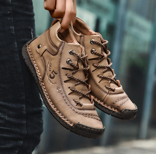 Vintage Läderstil Stövlar